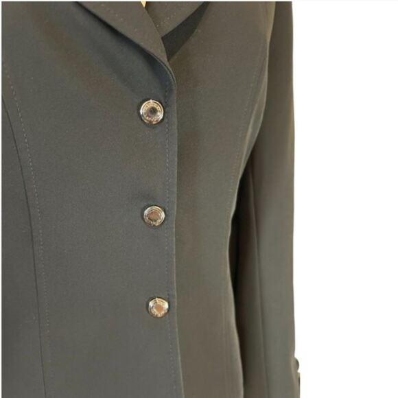 Tahari Arthur S. Levine Classic Black‎ Blazer with Silver Buttons Professional 8 - Picture 6 of 12